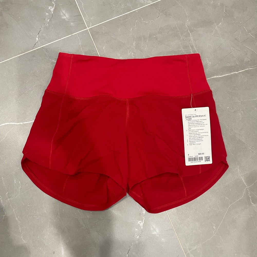 Lululemon Speed Up HR Short 4” *Lined